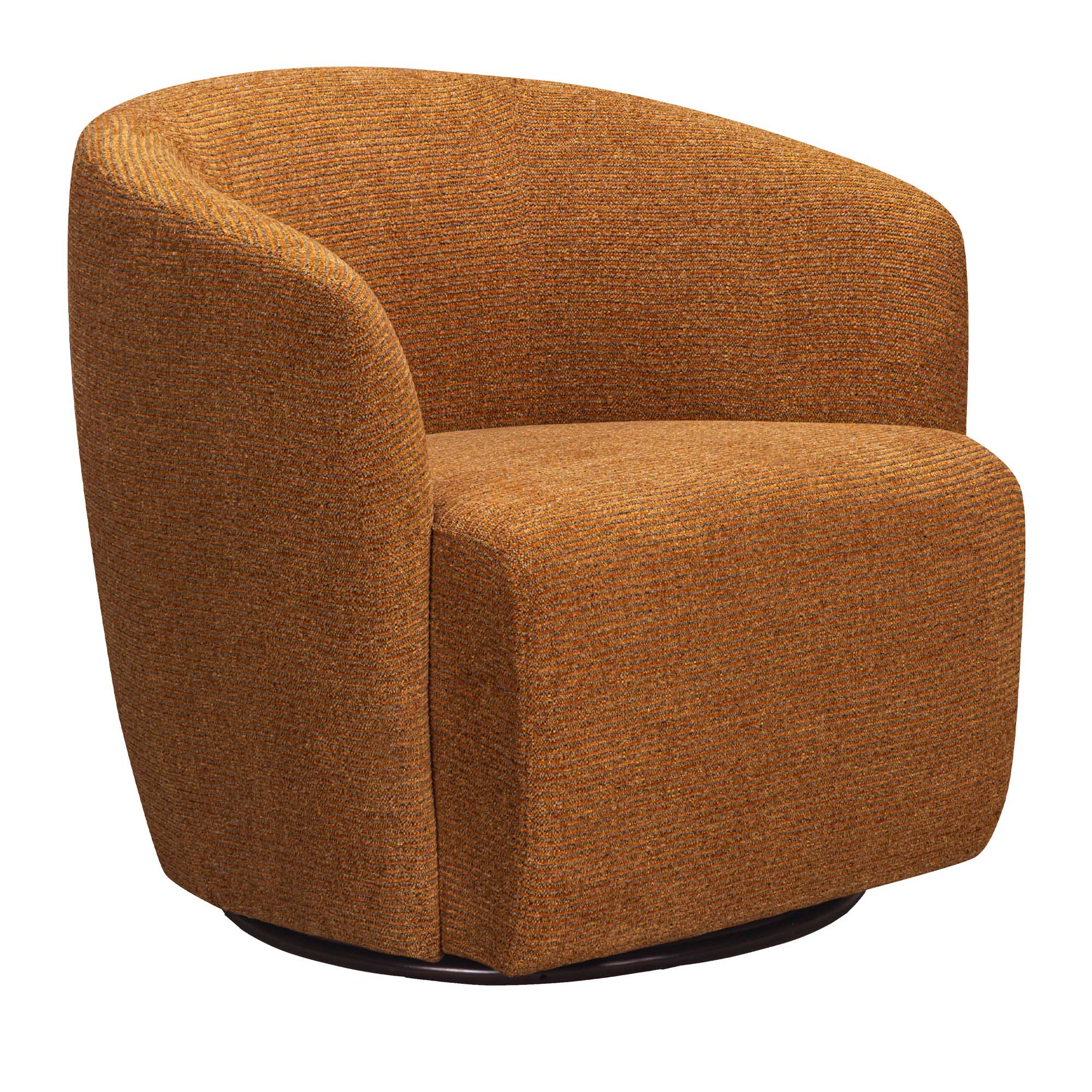 MINGLE - THATCH JUTE Swivel Glider Accent Chair