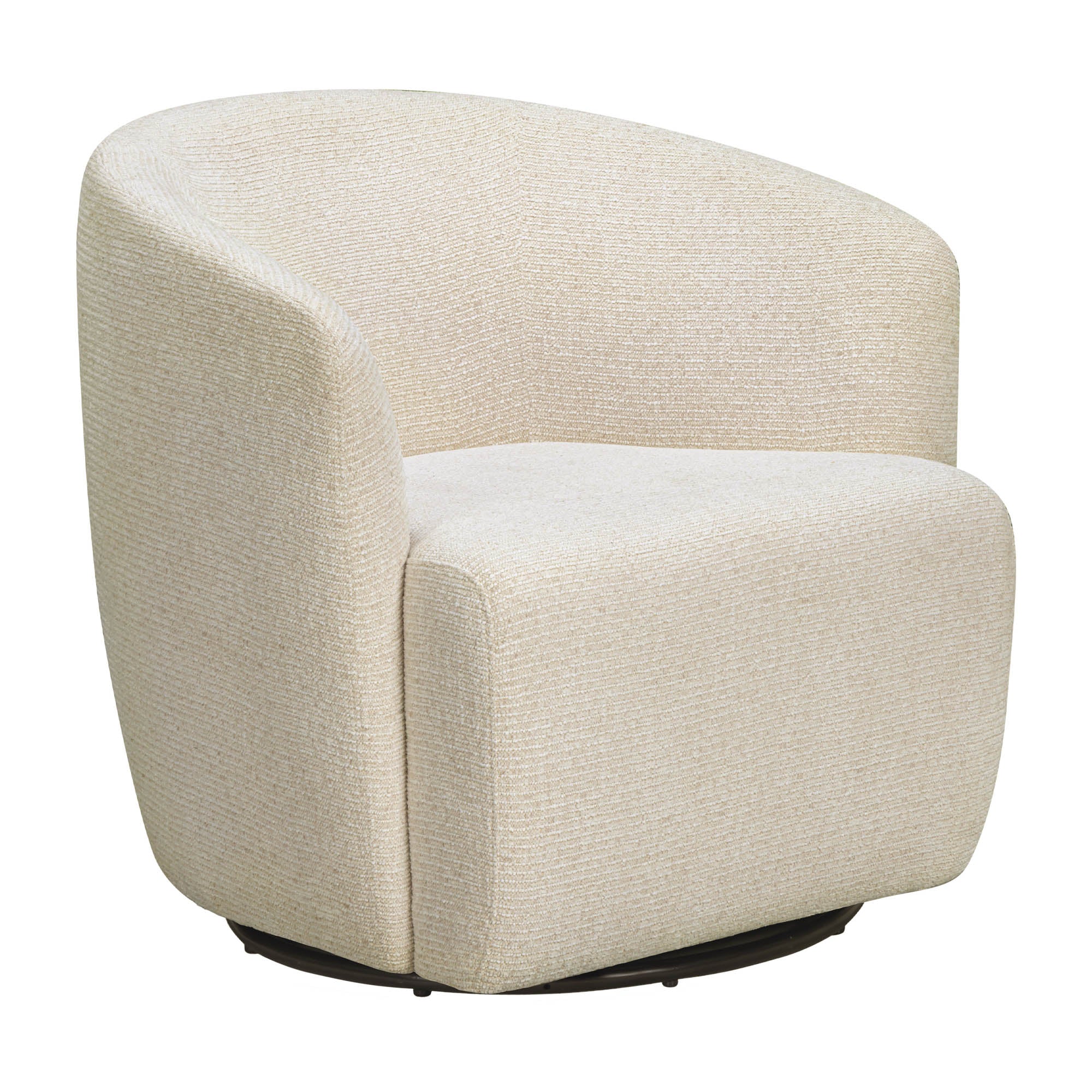 MINGLE - THATCH SAND Swivel Glider Accent Chair