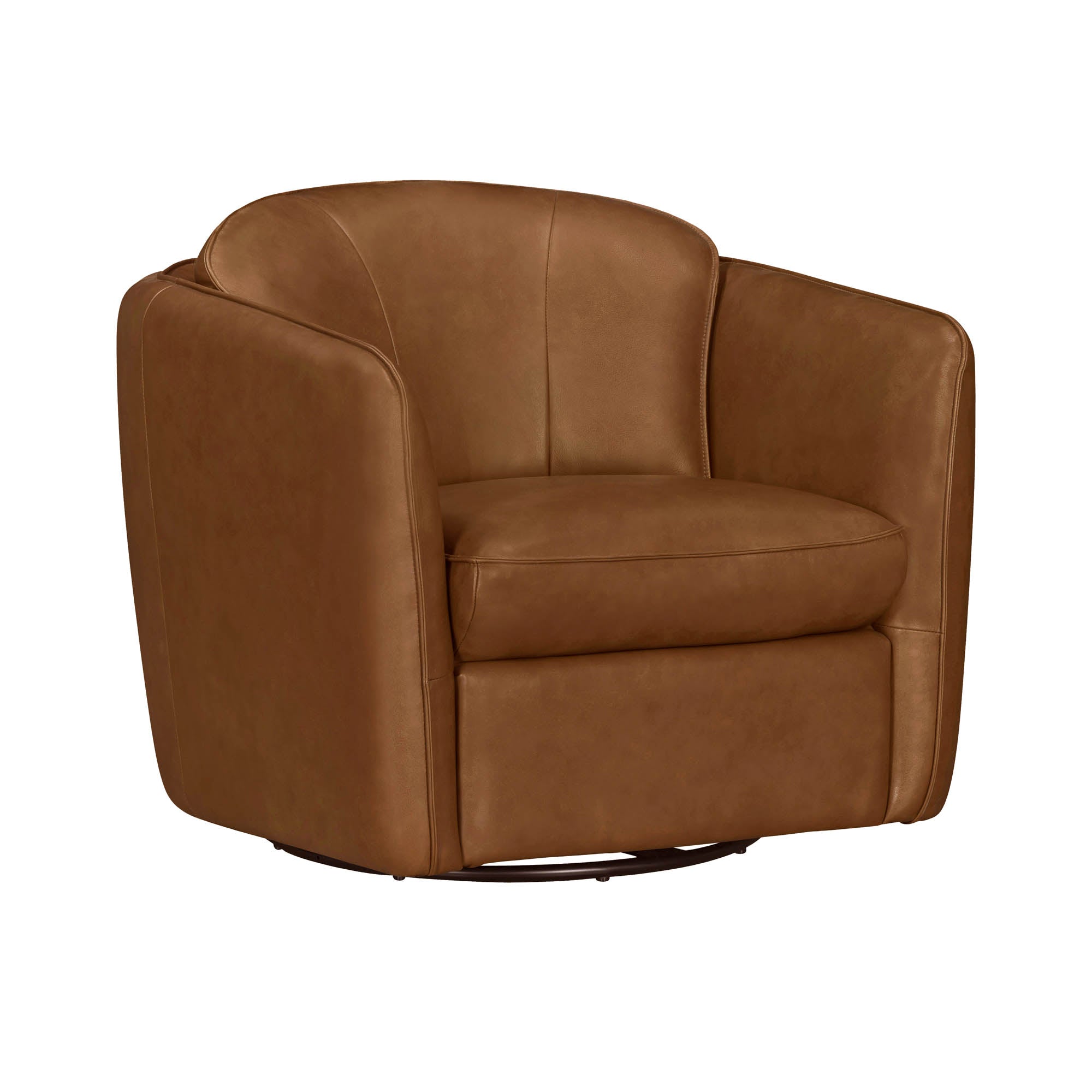 NORWOOD - RENAISSANCE CHESTNUT Swivel Glider Accent Chair