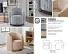 TATUM - NIGHTSHADE Swivel Accent Chair