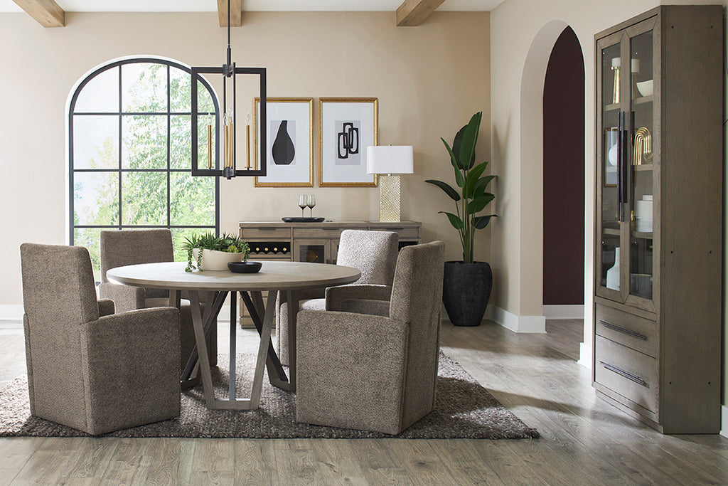 PURE MODERN DINING Upholstered Caster Chair Parker House Furniture