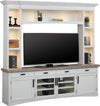 AMERICANA MODERN - COTTON 92 in. TV Console with Hutch and LED Lights