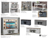AMERICANA MODERN - DOVE Workstation Top with LED Light