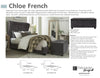 CHLOE - FRENCH Upholstered Bed Collection (Grey)