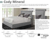 CODY - MINERAL Upholstered Bed Collection (Grey)
