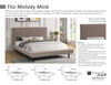 FITZ - MELODY MINK California King Bed 6/0