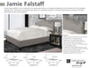 JAMIE - FALSTAFF King Bed 6/6 (Grey)