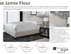 JAMIE - FLOUR Queen Bed 5/0 (Natural)