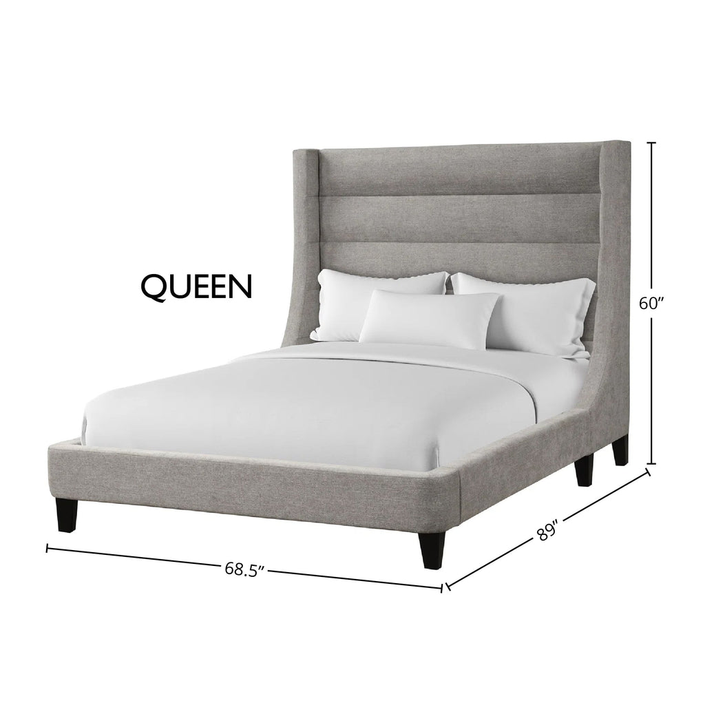 JACOB - LUXE LIGHT GREY Queen Bed 5/0 - Parker House Furniture
