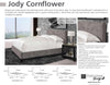 JODY - CORNFLOWER Queen Bed 5/0 (Grey)