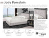 JODY - PORCELAIN Upholstered Bed Collection (Natural)