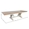 AMERICANA MODERN DINING Dining Table 88 in. x 42 in. Trestle to 112 in. (24 in. Butterfly Leaf)