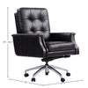 DC#128 Verona Coffee - DESK CHAIR Leather Desk Chair