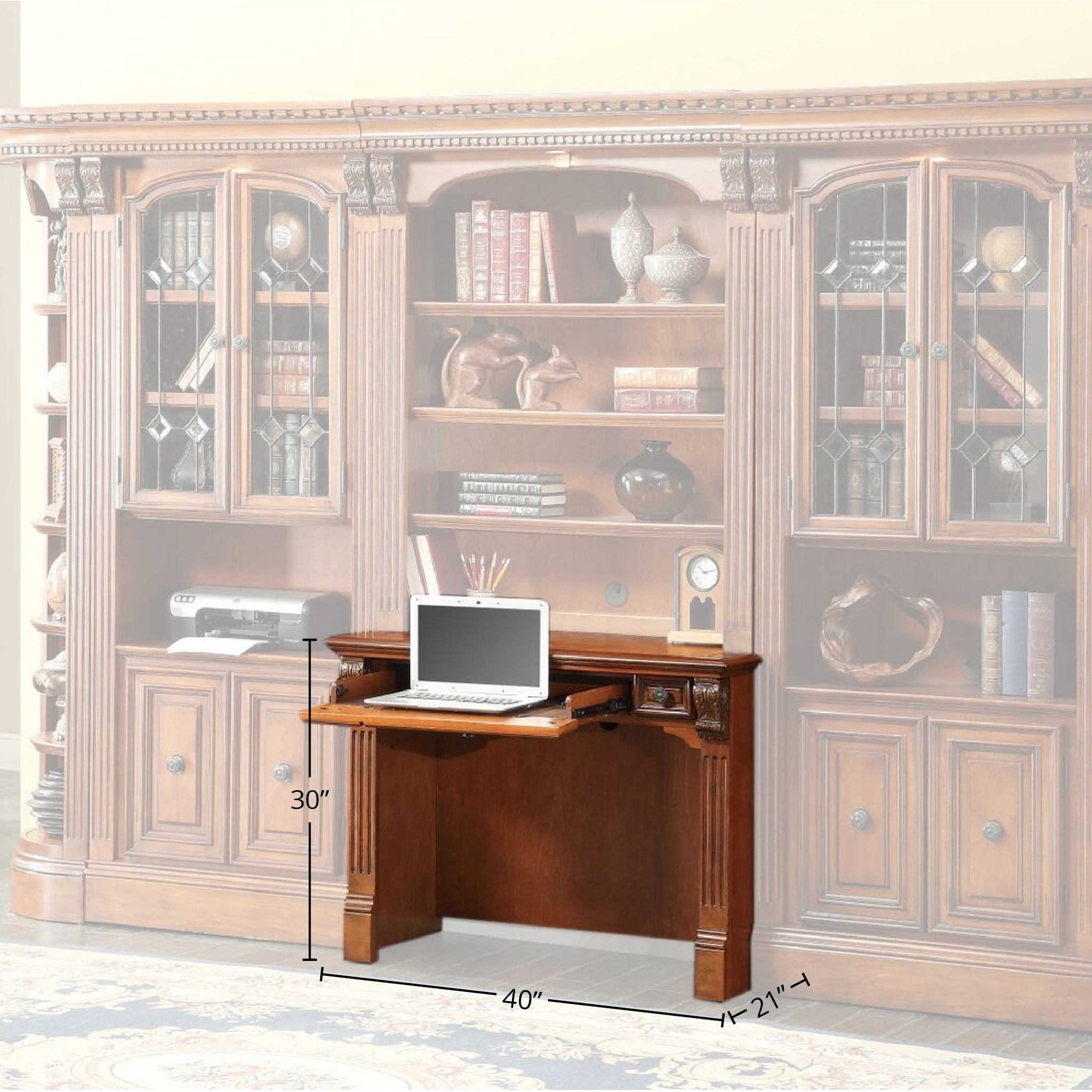HUNTINGTON Library Desk - Parker House Furniture