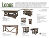 LODGE Chairside Table