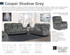 COOPER - SHADOW GREY Manual Triple Reclining Sofa