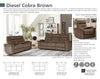 DIESEL POWER - COBRA BROWN Power Recliner
