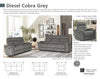 DIESEL MANUAL - COBRA GREY Manual Sofa