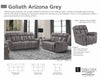 GOLIATH - ARIZONA GREY Manual Sofa