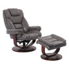 MONARCH - ICE Manual Reclining Swivel Chair and Ottoman