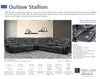 OUTLAW - STALLION Armless Chair with Drop Down Table