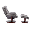 PRINCE - ICE Manual Reclining Swivel Chair and Ottoman