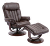 PRINCE - ROBUST Manual Reclining Swivel Chair and Ottoman