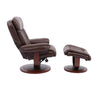 PRINCE - ROBUST Manual Reclining Swivel Chair and Ottoman