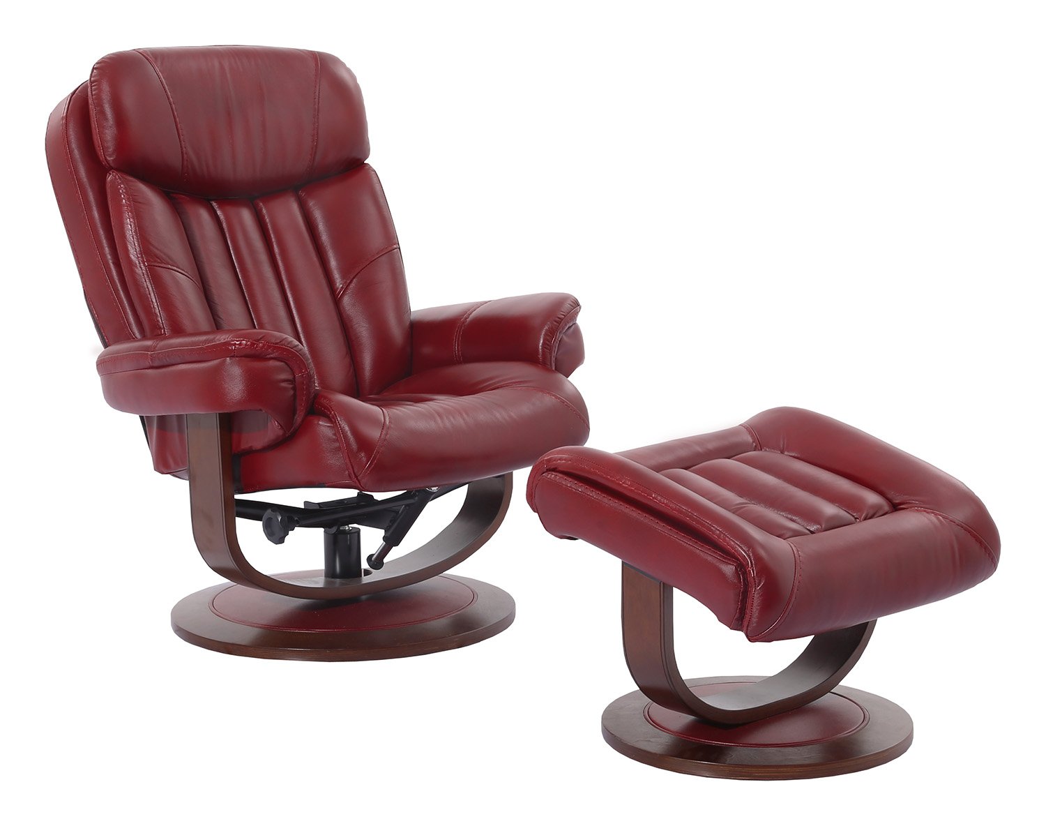 Eudy manual swivel recliner with deals ottoman