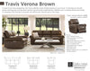 TRAVIS - VERONA BROWN Power Sofa