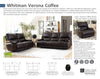 WHITMAN - VERONA COFFEE - Powered By FreeMotion Power Cordless Sofa