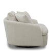 BOOMER - UTOPIA SAND Large Swivel Chair w/ 2 toss plws