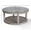 CROSSINGS SERENGETI Round Cocktail Table with Glass Top