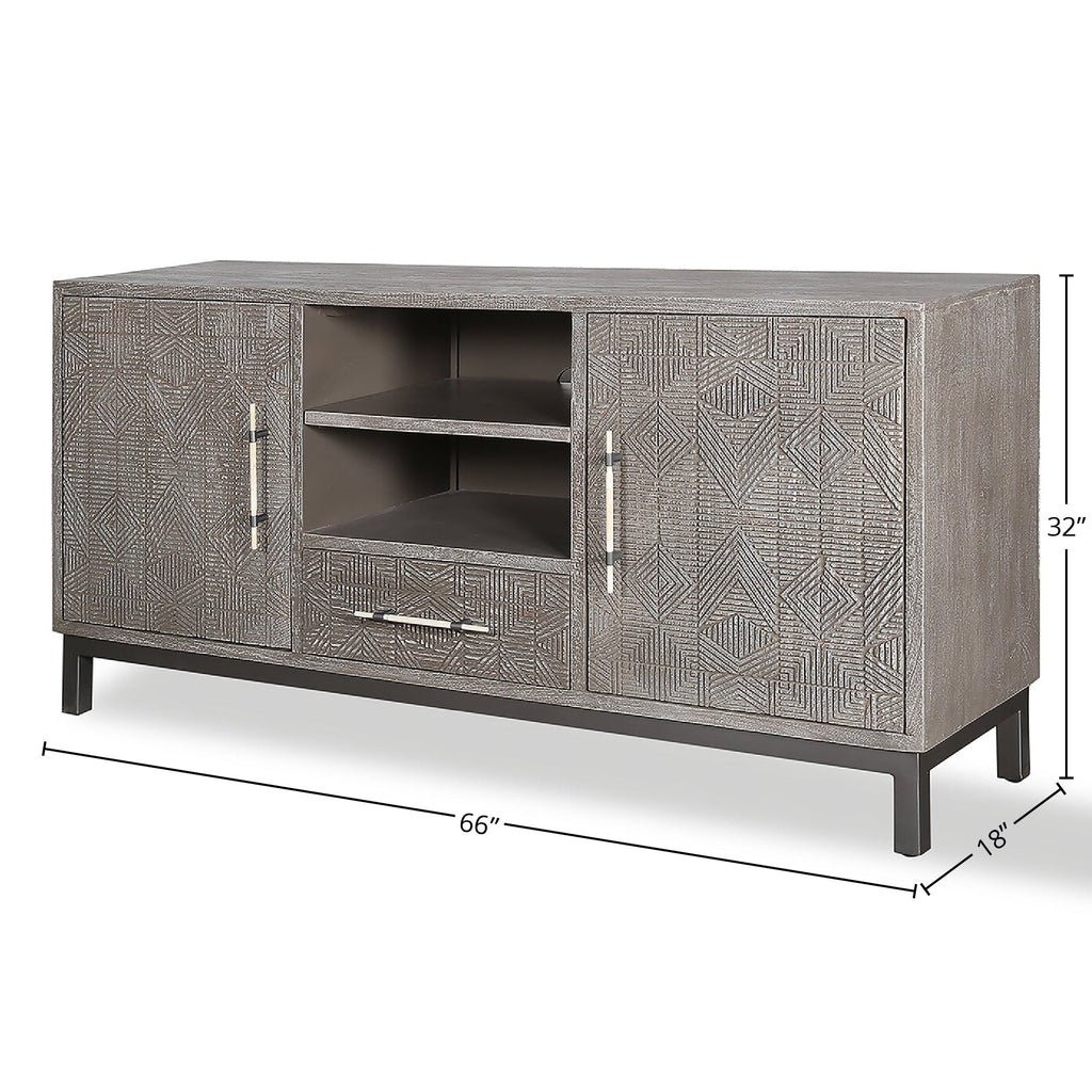 CROSSINGS SERENGETI 66 in. TV Console - Parker House Furniture