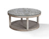 CROSSINGS SERENGETI Round Cocktail Table with Glass Top