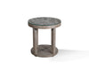 CROSSINGS SERENGETI Round End Table with Glass Top