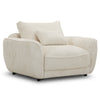 UTOPIA - MEGA IVORY Chair and A Half - with Lumbar Pillow