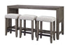 TEMPE - GREY STONE Everywhere Console with 3 Stools