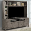 TEMPE - GREY STONE 84 in. TV Console with Hutch and Back Panel