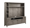 TEMPE - GREY STONE 84 in. TV Console with Hutch and Back Panel