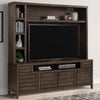 TEMPE - TOBACCO 84 in. TV Console with Hutch and Back Panel