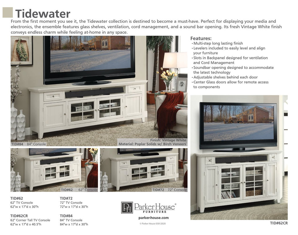 Parker house deals tidewater entertainment center